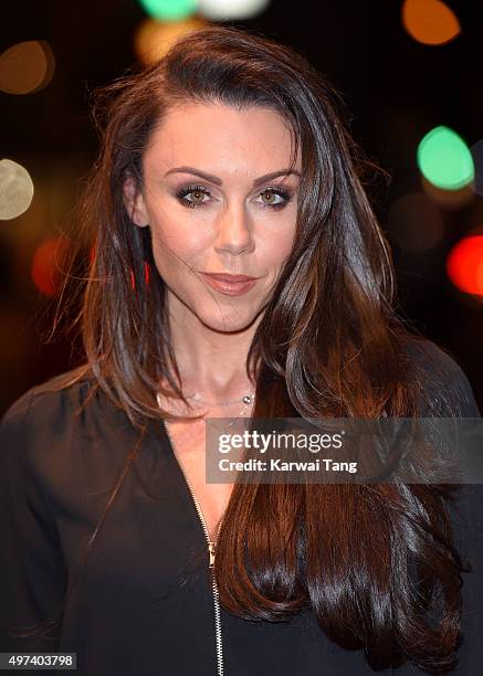 Michelle Heaton attends the press night for "The Illusionists" at Shaftesbury Theatre on November 16, 2015 in London, England.