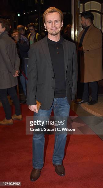 John Lee attends the press ngiht for "The Illusionists" at Shaftesbury Theatre on November 16, 2015 in London, England.
