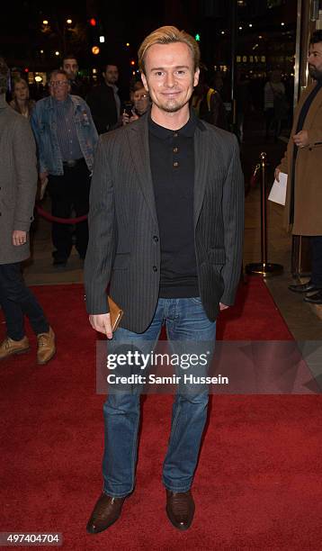 John Lee attends the press night for "The Illusionists" at Shaftesbury Theatre on November 16, 2015 in London, England.