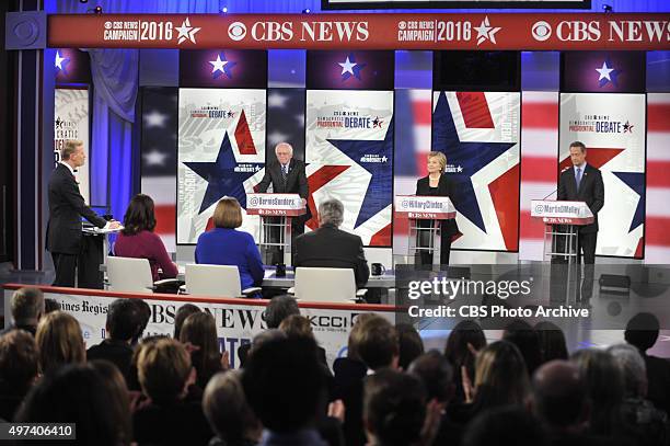 News Political Director and FACE THE NATION anchor John Dickerson moderates the CBS News Democratic Presidential Debate at Drake University Des...