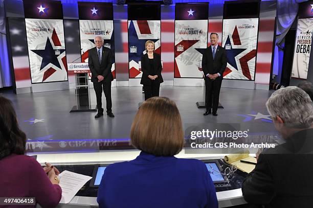 News Political Director and FACE THE NATION anchor John Dickerson moderates the CBS News Democratic Presidential Debate at Drake University Des...