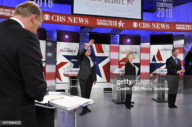 News Political Director and FACE THE NATION anchor John Dickerson moderates the CBS News Democratic Presidential Debate at Drake University Des...