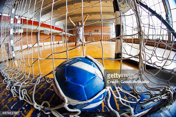 score! - handball stock pictures, royalty-free photos & images
