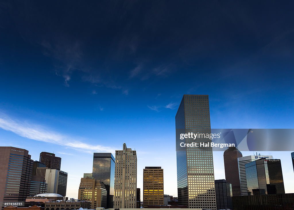 Downtown Denver in the Evening