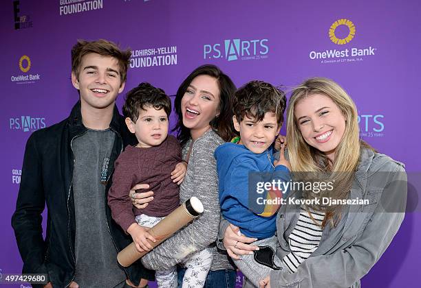 Actors Jack Griffo and Ryan Newman attend Express Yourself 2015 to benefit P.S. ARTS, providing arts education to 25,000 public school students each...