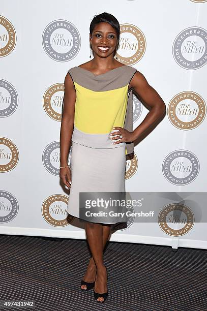 Actress Montego Glover attends the 2015 Steinberg Playwright Awards on November 16, 2015 in New York City.