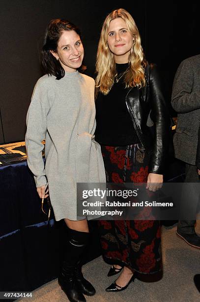 Ruthie Friedlander and Lily Grant attend as Stephen Hannock & Sting celebrate their new book "The Last Ship" at Hearst Tower on November 16, 2015 in...