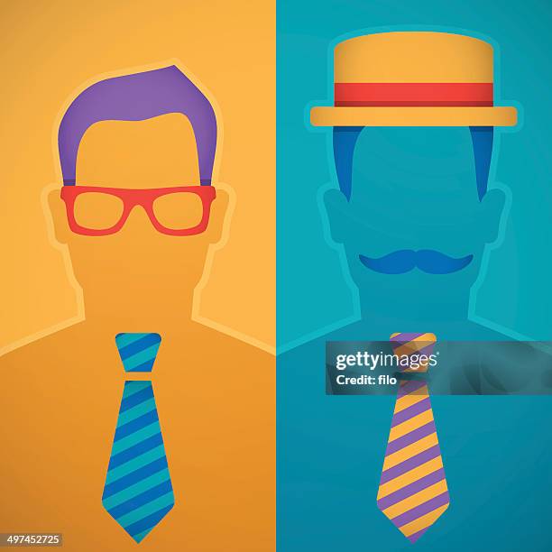 men - ceo working on computer stock illustrations
