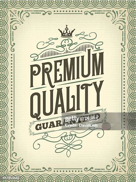 Vintage Label, Stock-Foto