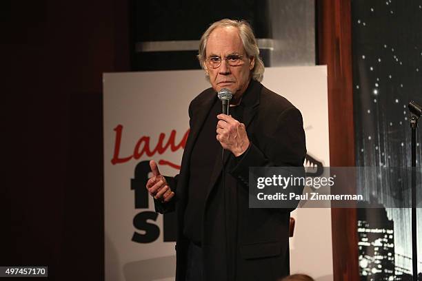 Comedian Robert Klein performs onstage at the 10th Annual Laugh For Sight NYC All-Star Comedy Benefit at Gotham Comedy Club on November 16, 2015 in...