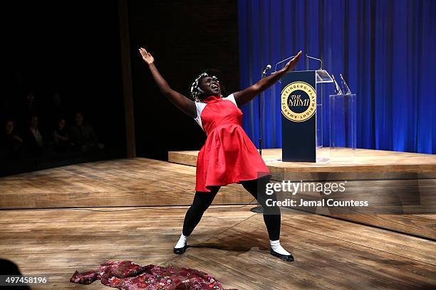 Jocelyn Bioh performs at the 2015 Steinberg Playwright Awards on November 16, 2015 in New York City.