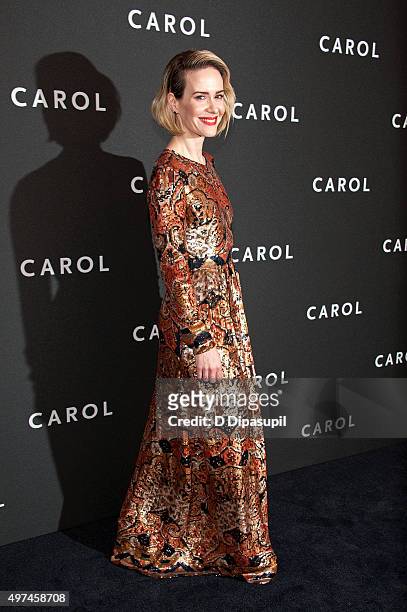 Sarah Paulson attends the "Carol" New York premiere at the Museum of Modern Art on November 16, 2015 in New York City.