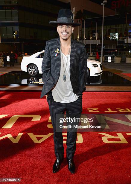 Actor Evan Ross attends "Hunger Games: Mockingjay Part 2" Los Angeles Premiere Sponsored By Chrysler on November 16, 2015 in Los Angeles, California.