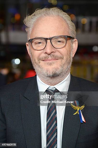 Director Francis Lawrence attends "Hunger Games: Mockingjay Part 2" Los Angeles Premiere Sponsored By Chrysler on November 16, 2015 in Los Angeles,...