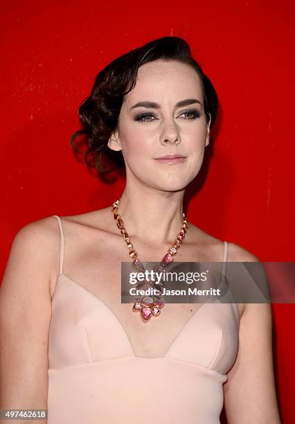 Actress Jena Malone attends the premiere of Lionsgate's "The Hunger Games: Mockingjay - Part 2" at Microsoft Theater on November 16, 2015 in Los...