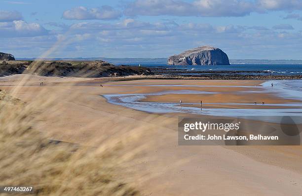 tyninghame beach, east lothian, scotland - east lothian stock pictures, royalty-free photos & images