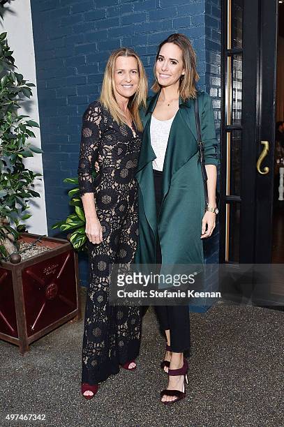 India Hicks and Louise Roe attend Louise Roe And George Hamilton Celebrate India Hicks With Exclusive Shopping Event at Palihouse on November 16,...