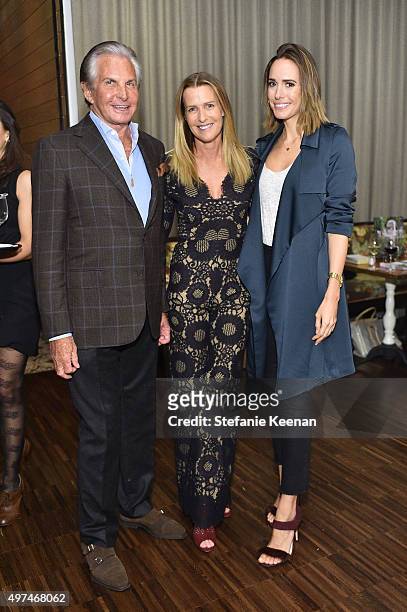 George Hamilton, India Hicks and Louise Rose attend Louise Roe And George Hamilton Celebrate India Hicks With Exclusive Shopping Event at Palihouse...