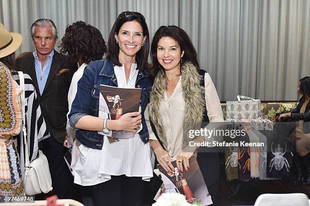 Brooke Wojcik and Diana Ritchey attend Louise Roe And George Hamilton Celebrate India Hicks With Exclusive Shopping Event at Palihouse on November...