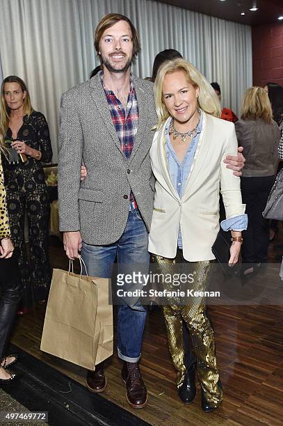 Napper Tandy and Mary Firestone attend Louise Roe And George Hamilton Celebrate India Hicks With Exclusive Shopping Event at Palihouse on November...