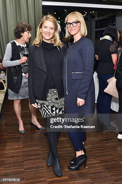 Melanie Ryan and Devon Moore attend Louise Roe And George Hamilton Celebrate India Hicks With Exclusive Shopping Event at Palihouse on November 16,...