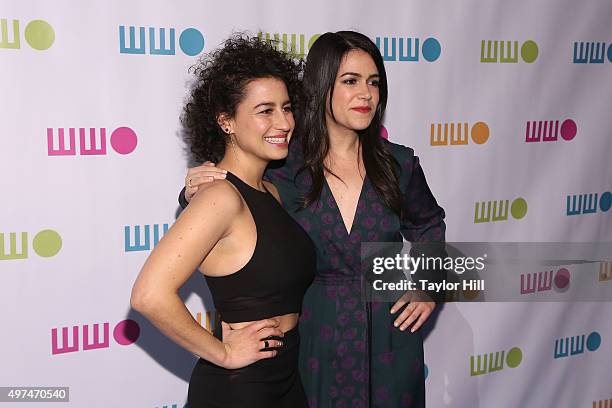 Writers Ilana Glazer and Abbi Jacobson attend Worldwide Orphans 11th Annual Gala at Cipriani on November 16, 2015 in New York City.