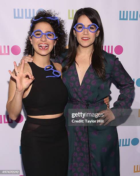Writers Ilana Glazer and Abbi Jacobson attend Worldwide Orphans 11th Annual Gala at Cipriani on November 16, 2015 in New York City.