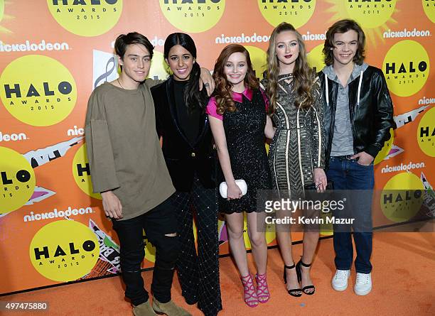 Actors Liam Obergfoll, Maria Quezada,Ellis Ann Jackson, Gail Soltys and Joshua Hoffman from Nickelodeon's "Talia in the Kitchen" attends the 2015...