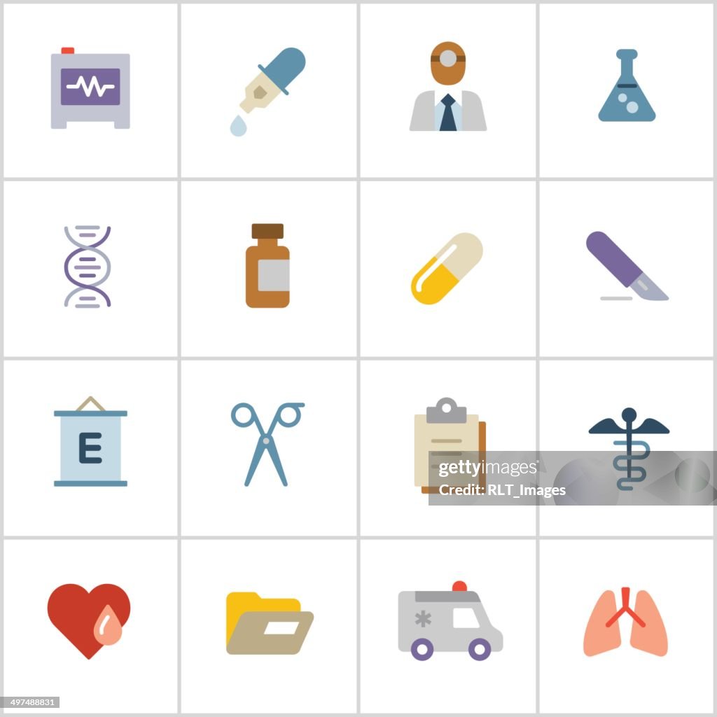 Medical ícones 2-Poly Series