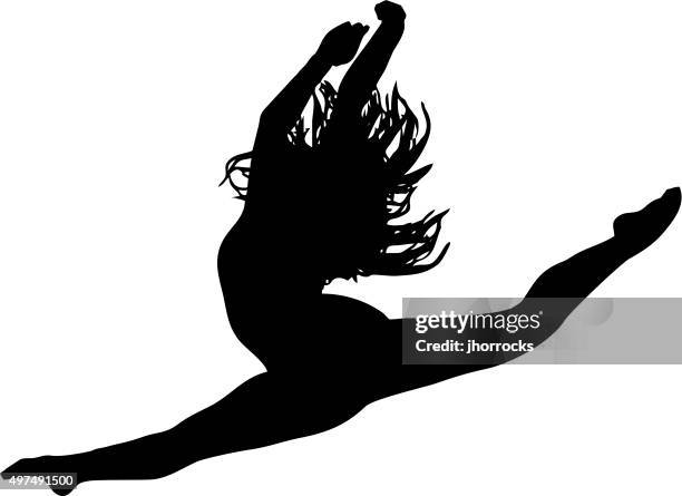 illustrations, cliparts, dessins animés et icônes de illustration vectorielle: danseur de ballet gorge - ballerine