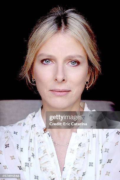 Actress Karin Viard is photographed for Self Assignment on September 19, 2015 in San Sebastian, Spain.
