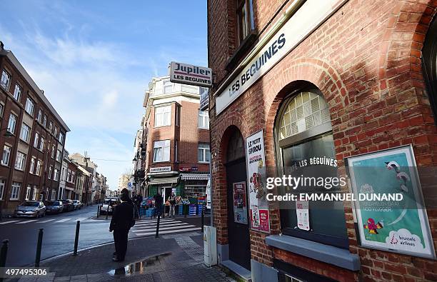 View of the bar "Les Beguines", owned by Brahim Abdeslam, one of the suicide bombers implicated in the Paris attacks, on November 17, 2015 in...