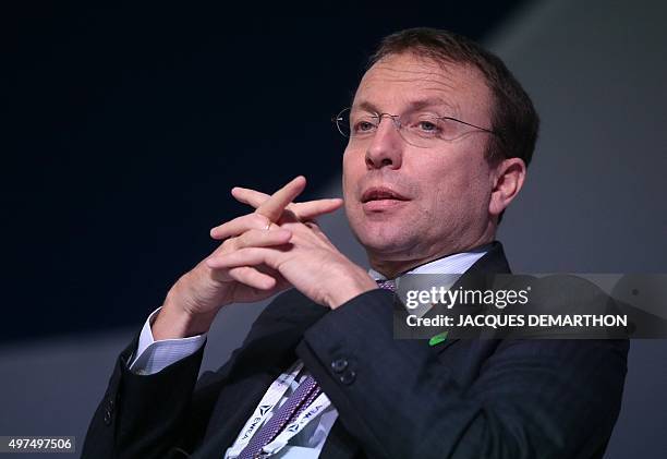 Francesco Venturini, CEO and general manager of Enel Green Power takes part in a European wind energy association conference, on November 17, 2015 in...