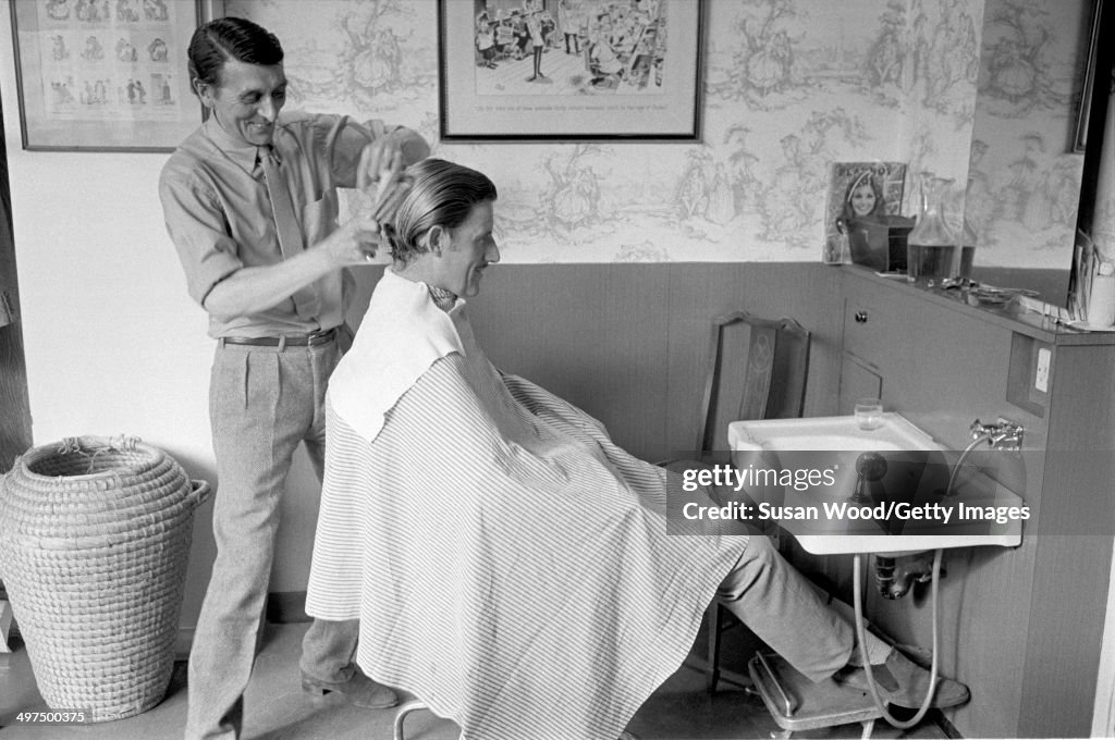 Graham Hill Gets A Haircut