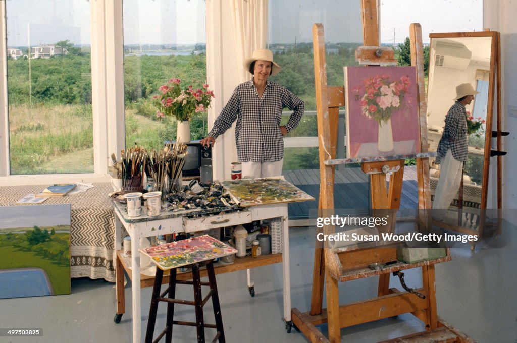 Jane Freilicher In Her Studio