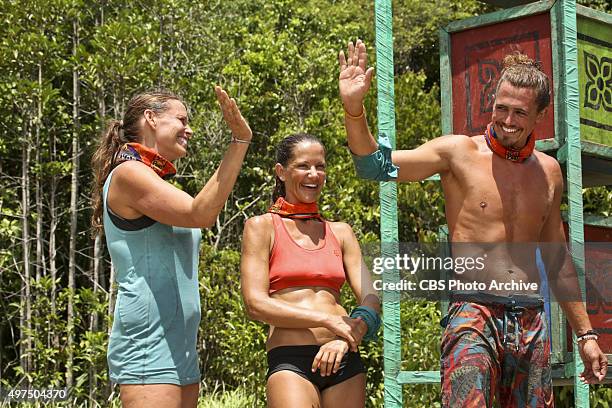 You Call, We'll Haul" - Kimmi Kappenberg, Kelly Wiglesworth and Joe Anglim during the eighth episode of SURVIVOR, Wednesday, Nov. 11 . The new season...