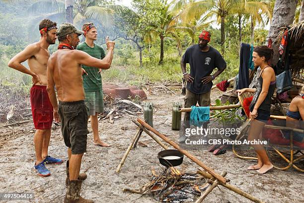 You Call, We'll Haul" - Stephen Fishbach, Keith Nale, Spencer Bledsoe, Jeremy Collins and Ciera Eastin during the eighth episode of SURVIVOR,...