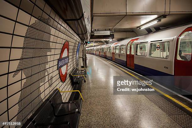 baker street tube station london - baker street stock pictures, royalty-free photos & images