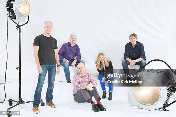 Animation directors Jennifer Lee, Chris Renaud, Chris Sanders, Chris Wedge, Dan Scanlon are photographed for Los Angeles Times on November 14, 2013...