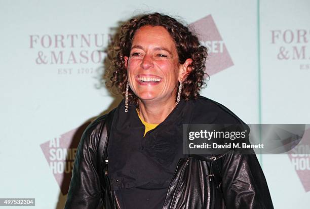 Alex Polizzi attends the opening party of Skate at Somerset House with Fortnum & Mason at Somerset House on November 17, 2015 in London, England. The...