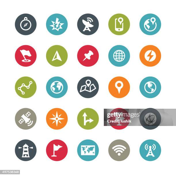 navigation equipment icons / ringico series - armillary sphere stock illustrations