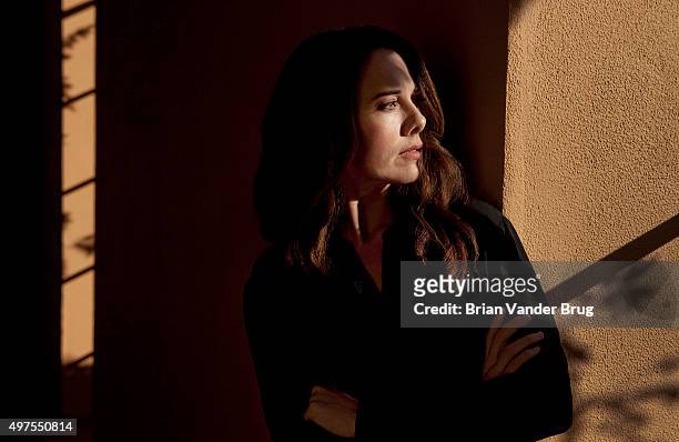 Scriptwriter Kelly Marcel is photographed for Los Angeles Times on December 13, 2013 on the Walt Disney lot in Burbank, California. PUBLISHED IMAGE....