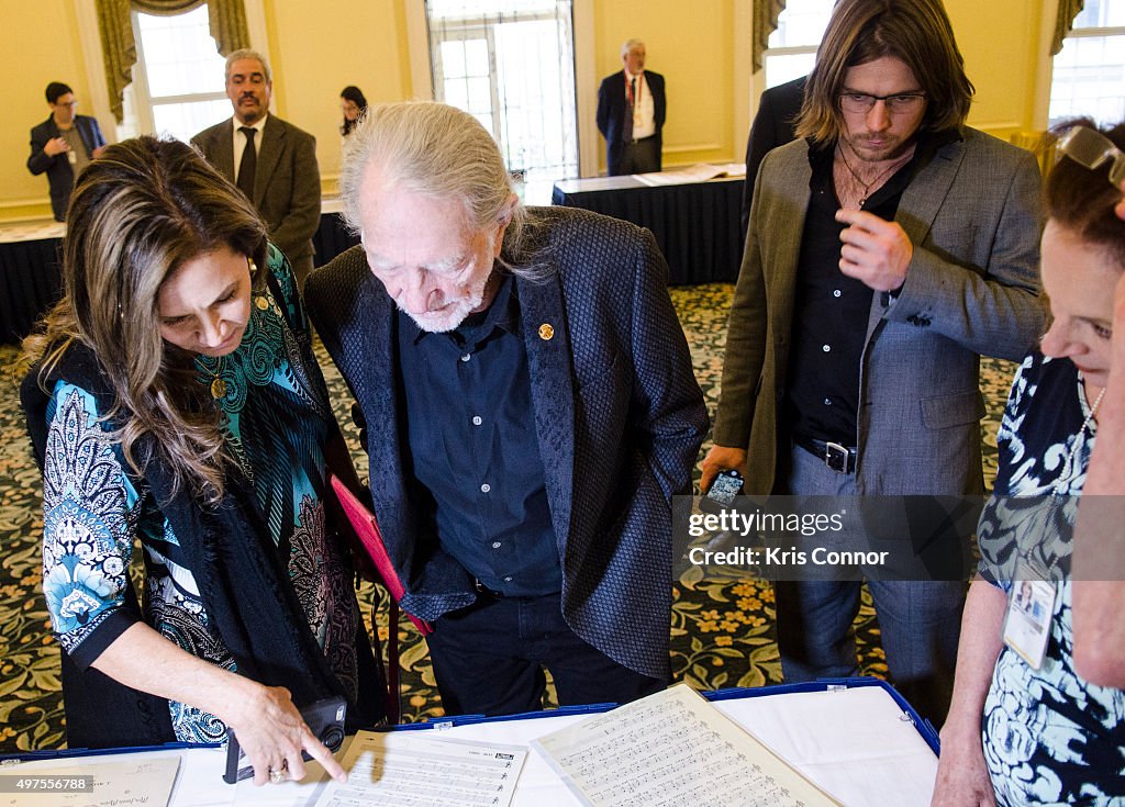 2015 Gershwin Prize Luncheon Honoring Willie Nelson