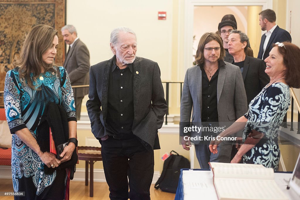 2015 Gershwin Prize Luncheon Honoring Willie Nelson