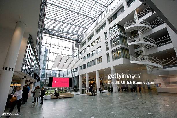 Interior view of the headquarters of Deutsche Telekom AG in Bonn.