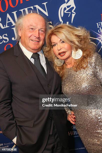 Jeannine Schiller and her husband Friedrich attends the Look Women Of The Year Awards 2015 at the city hall on November 17, 2015 in Vienna, Austria.