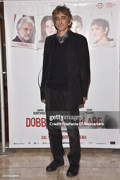 Sergio Rubini attends a photocall for 'Dobbiamo Parlare' on November 17, 2015 in Milan, Italy.