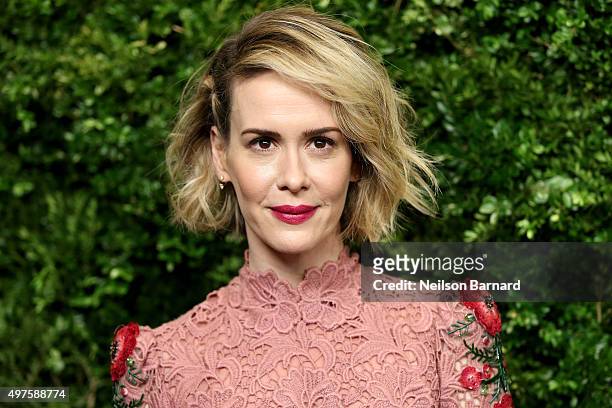 Actress Sarah Paulson attends the Museum of Modern Art's 8th Annual Film Benefit Honoring Cate Blanchett at the Museum of Modern Art on November 17,...