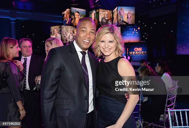 Journalists Don Lemon and Kate Bolduan attend CNN Heroes 2015 - Show at American Museum of Natural History on November 17, 2015 in New York City....