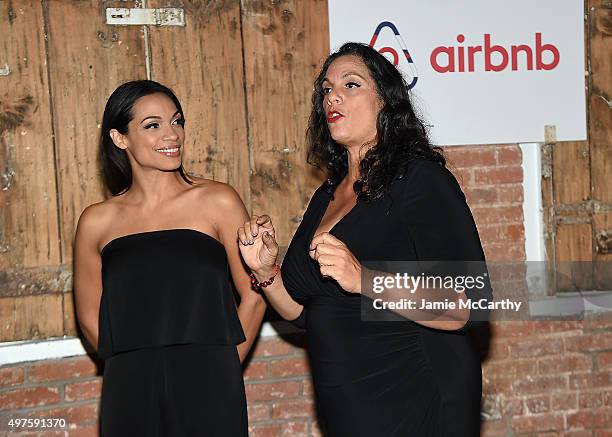 Rosario Dawson and Isabel Celeste host Airbnbs An Evening in Havana, celebrating the upcoming one year anniversary of restored US-Cuba relations,...